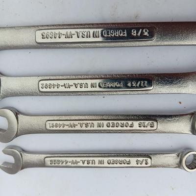 Four Craftsman wrenches 1/4 - 5/16 - 11/32 - 3/8
