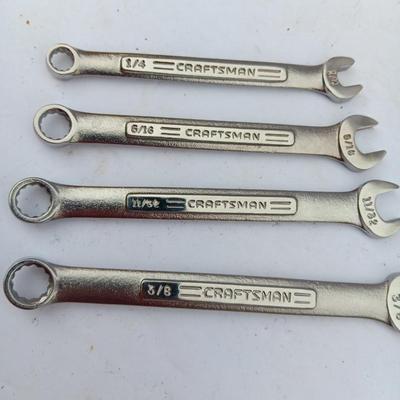 Four Craftsman wrenches 1/4 - 5/16 - 11/32 - 3/8