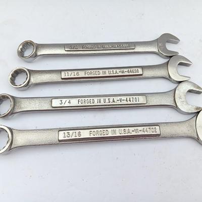 Four Craftsman wrenches 5/8 - 11/16 - 3/4 - 13/16