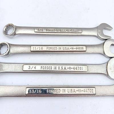 Four Craftsman wrenches 5/8 - 11/16 - 3/4 - 13/16