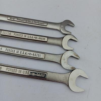 Four Craftsman wrenches 5/8 - 11/16 - 3/4 - 13/16