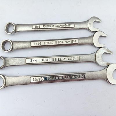 Four Craftsman wrenches 5/8 - 11/16 - 3/4 - 13/16
