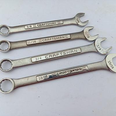 Four Craftsman wrenches 5/8 - 11/16 - 3/4 - 13/16