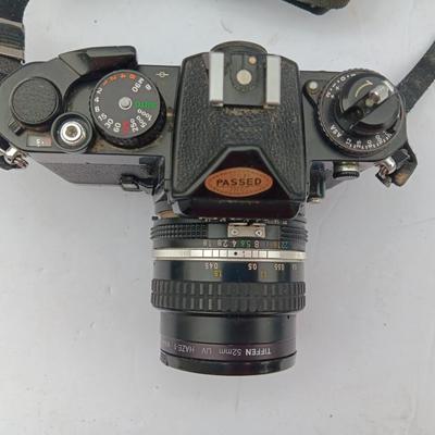 Vintage Nikon 35 mm Camera with Tiffen 52mm lens