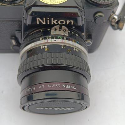 Vintage Nikon 35 mm Camera with Tiffen 52mm lens