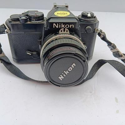 Vintage Nikon 35 mm Camera with Tiffen 52mm lens