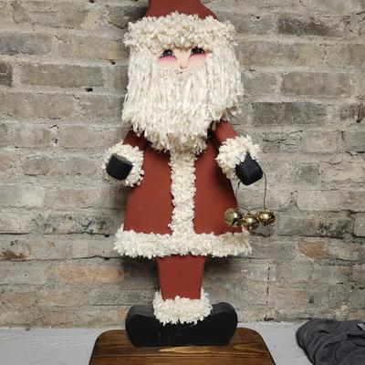 Cute wooden stand Santa
