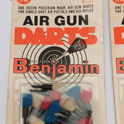 Vintage Benjamin Air Gun Darts new in package 3 dozen .177 Cal. 45mm