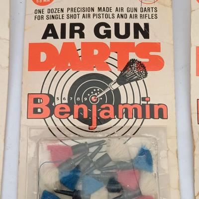Vintage Benjamin Air Gun Darts new in package 3 dozen .177 Cal. 45mm