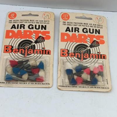 Vintage Benjamin Air Gun Darts new in package 3 dozen .177 Cal. 45mm