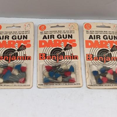 Vintage Benjamin Air Gun Darts new in package 3 dozen .177 Cal. 45mm