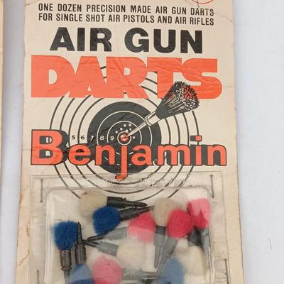 Vintage Benjamin Air Gun Darts new in package 3 dozen .177 Cal. 45mm