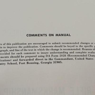Military issued Field Manual M14 & M14A1 Rifles & U.S. Rifle 7.62 MM M14 Booklets