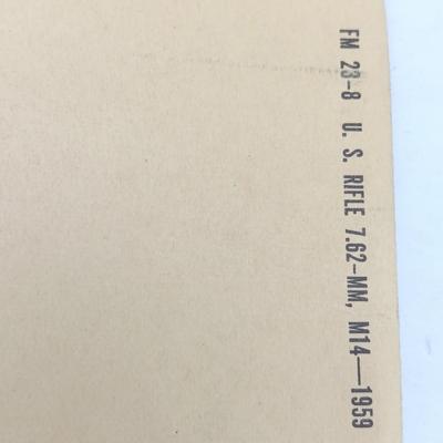 Military issued Field Manual M14 & M14A1 Rifles & U.S. Rifle 7.62 MM M14 Booklets