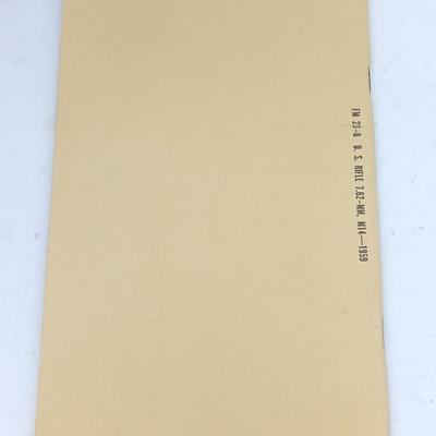 Military issued Field Manual M14 & M14A1 Rifles & U.S. Rifle 7.62 MM M14 Booklets