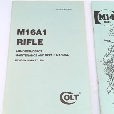 The M14 Owner's Guide and Two colt M14 pamphlet booklets M16A1 Rifle