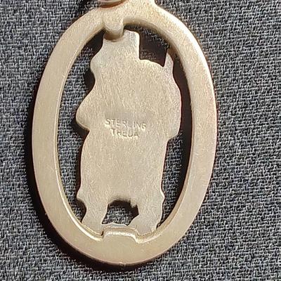 STERLING THEDA Saint Christopher Protect Us charm