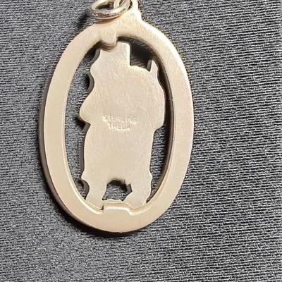 STERLING THEDA Saint Christopher Protect Us charm