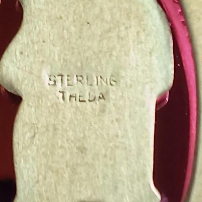 STERLING THEDA Saint Christopher Protect Us charm