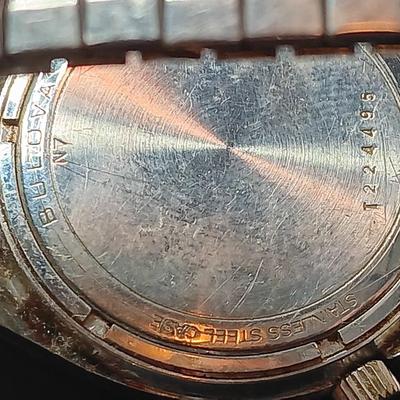 Two Bulova Accutron wristwatches for parts or repair UNTESTED