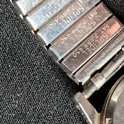 Two Bulova Accutron wristwatches for parts or repair UNTESTED