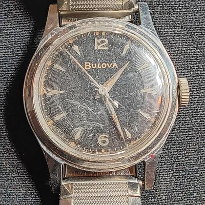 Two Bulova Accutron wristwatches for parts or repair UNTESTED