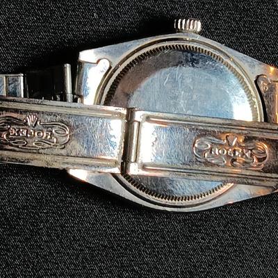 Vintage Rolodex Oyster Perpetual Date wristwatch UNTESTED but second hand working