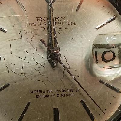 Vintage Rolodex Oyster Perpetual Date wristwatch UNTESTED but second hand working