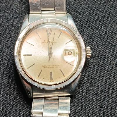 Vintage Rolodex Oyster Perpetual Date wristwatch UNTESTED but second hand working