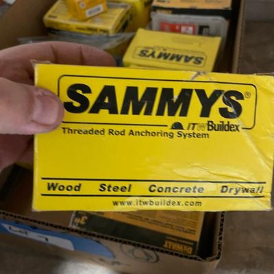 1 Box Lot of about 12 boxes of Anchoring Bolts - Sammys mainly