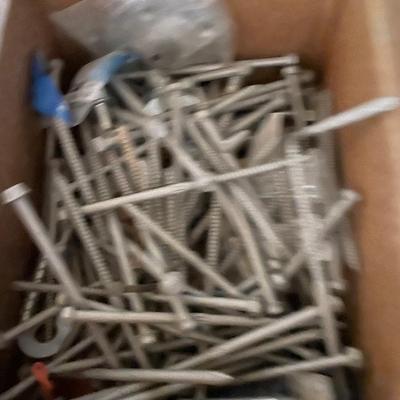 4 Containers with Assortment of long Anchor Bolts - lots of hardware