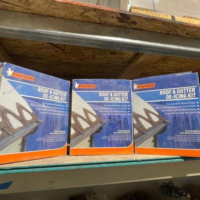 3 New Boxes of Frost King Roof & Gutter Deicing Kits - retail over $30 a box