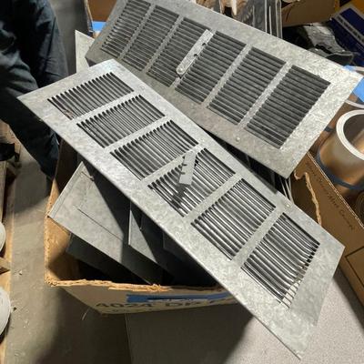Foundation Galvanized Grate Vent Covers - Box of about 24 New louvered covers