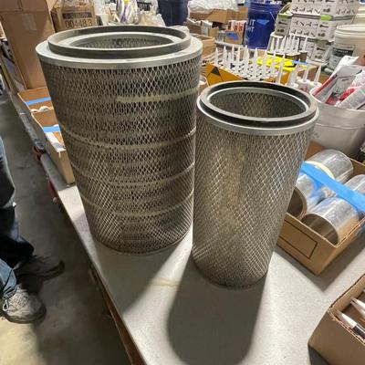 Large Metal Air Filters - didn't measure & not sure what they go to