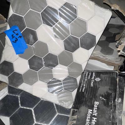 14 Boxes of Misc. Floor/Ceramic/Glass Tiles