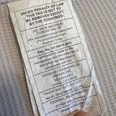 Lot of Nikken Pillows, Seat Cushion, Comforter Cover - Some New