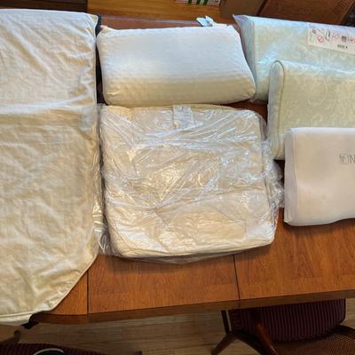 Lot of Nikken Pillows, Seat Cushion, Comforter Cover - Some New