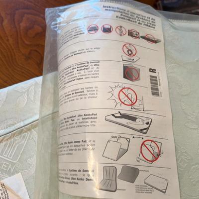 Lot of Nikken Pillows, Seat Cushion, Comforter Cover - Some New