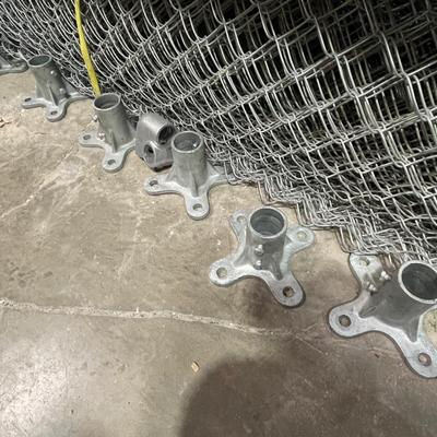 3 long rolls of Chain Link Fencing w/other fence hardware