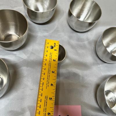 Pewter wine tasting cups