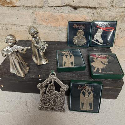 Pewter Christmas lot