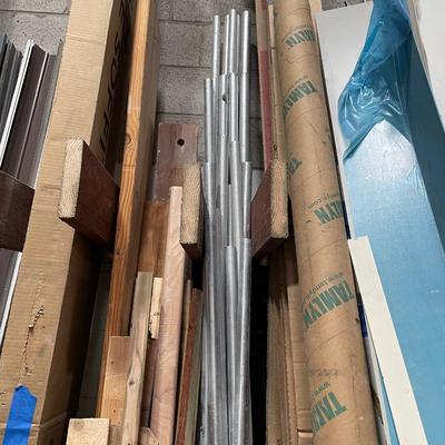 Lot of various lengths galvanized piping maybe 1-1/4"