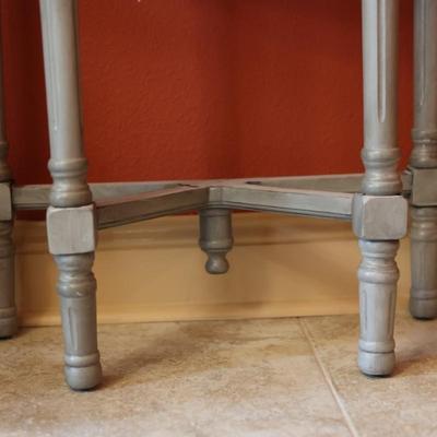 One Drawer Half Moon Table