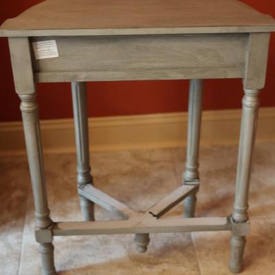 One Drawer Half Moon Table