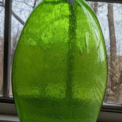 Amici Bullicante Glass vase gorgeous green and translucent