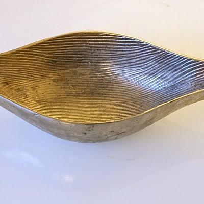 Decorative Silver Leaf Bowl