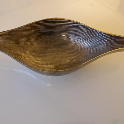 Decorative Silver Leaf Bowl