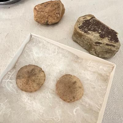 Great Mixed Lot - Vint. Postcards, Vint. Copper Musical Boat, Leather Bill Fold, + More