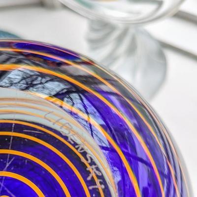 Signed Libensky Glass sculpture