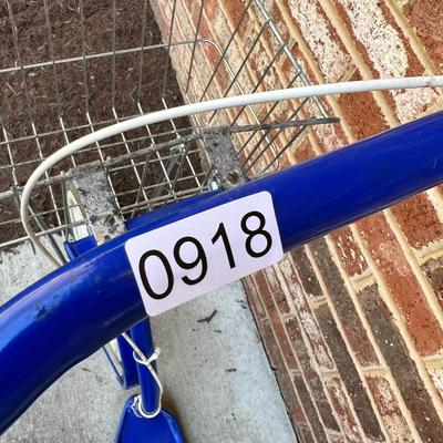 Amish Kick Scooter w Wire Basket & Foot Break